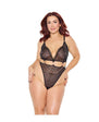 Pleasure Collection Feline Fatale Teddy w/Removable Chain - Black (Queen)