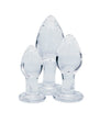 Clarity Utopian Trinity Glass Plug Set