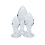 Clarity Utopian Trinity Glass Plug Set
