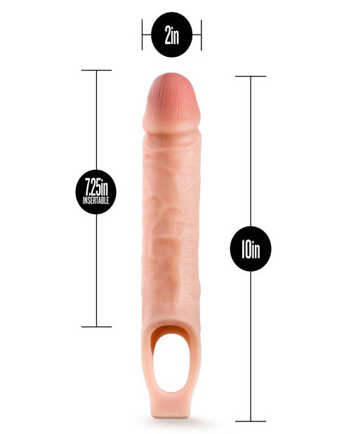 Performance - 10 Inch Cock Sheath Penis Extender - Vanilla