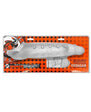 Snake Deep-Reacher Silicone Cocksheath - Clear Ice