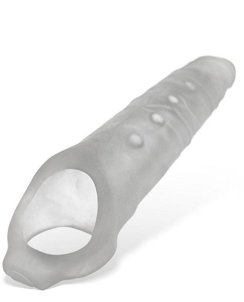 Snake Deep-Reacher Silicone Cocksheath - Clear Ice
