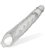 Snake Deep-Reacher Silicone Cocksheath - Clear Ice