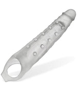 Snake Deep-Reacher Silicone Cocksheath - Clear Ice