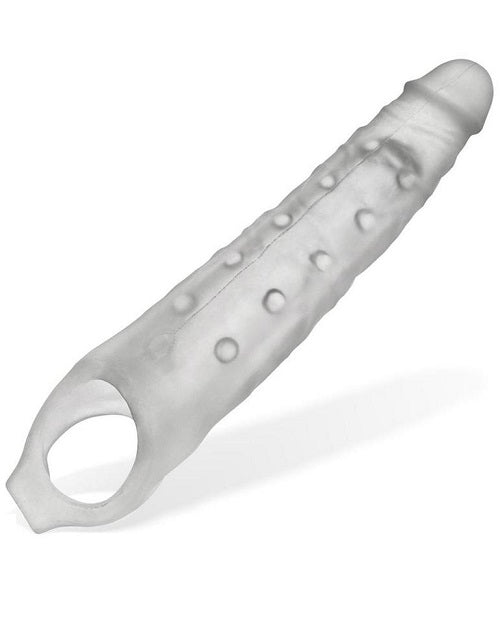 Snake Deep-Reacher Silicone Cocksheath - Clear Ice