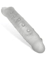 Snake Deep-Reacher Silicone Cocksheath - Clear Ice
