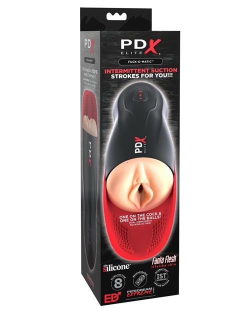 PDX Elite Fuck-O-Matic Stroker Rechargeable Masturbator - Pussy