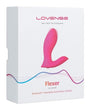 Lovense Flexer Rechargeable Silicone App-Controlled Panty Vibe - Pink