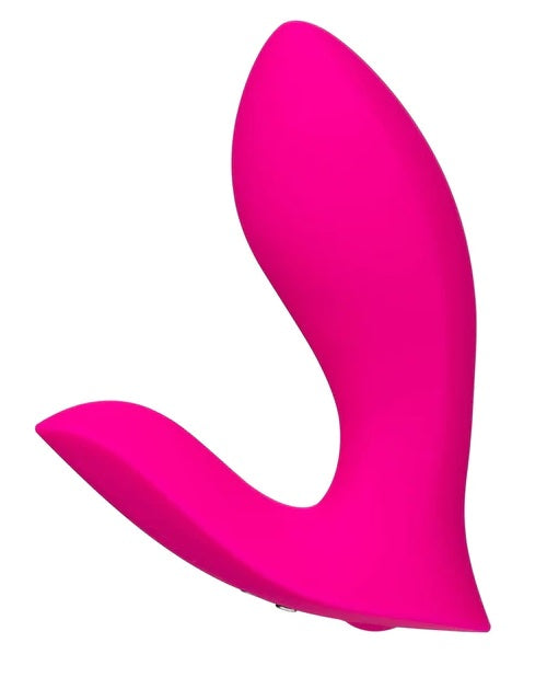 Lovense Flexer Rechargeable Silicone App-Controlled Panty Vibe - Pink