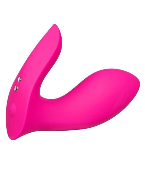 Lovense Flexer Rechargeable Silicone App-Controlled Panty Vibe - Pink