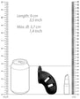 ManCage Model 20 Chastity Cage with Plug 3.5in - Black