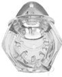 Master Series Detained 2.0 Restrictive Chastity Cage with Nubs - Clear
