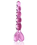Icicles No. 43 Beaded Glass - Pink