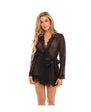 Provence Short Robe - Black