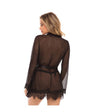 Provence Short Robe - Black
