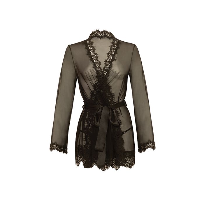 Provence Short Robe - Black