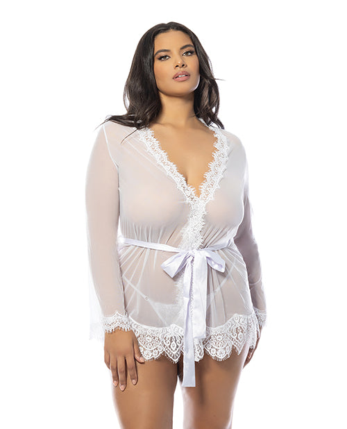 Provence Short Robe - White (Queen)