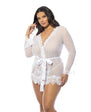 Provence Short Robe - White (Queen)