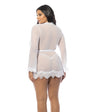 Provence Short Robe - White (Queen)