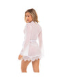 Provence Short Robe - White