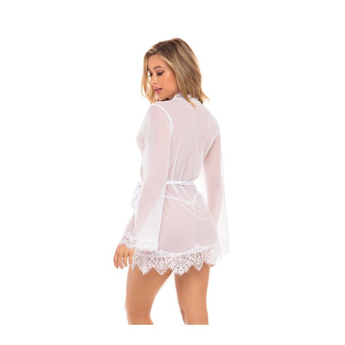 Provence Short Robe - White