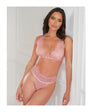 Beatriz Lace 2 pc Set w/Open Back - Pink