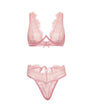 Beatriz Lace 2 pc Set w/Open Back - Pink