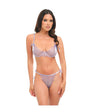 Dahlyia Lace 2 pc Set w/Decorative Ties - Purple