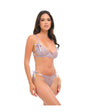 Dahlyia Lace 2 pc Set w/Decorative Ties - Purple