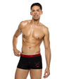 Playboy Men's Tuxedo Modal Boxer Briefs (Black/Red)