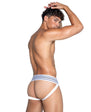 Playboy Mens Locker Room Classic Jock White