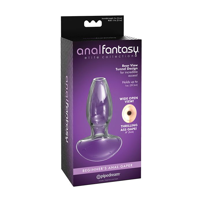 Anal Fantasy Elite Collection Beginners Anal Glass Gaper - Clear