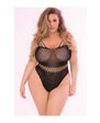 Pink Lipstick All Access Pass Bodystocking Black Queen