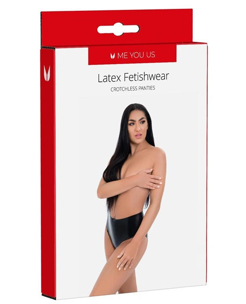 ME YOU US Latex Crotchless Panties