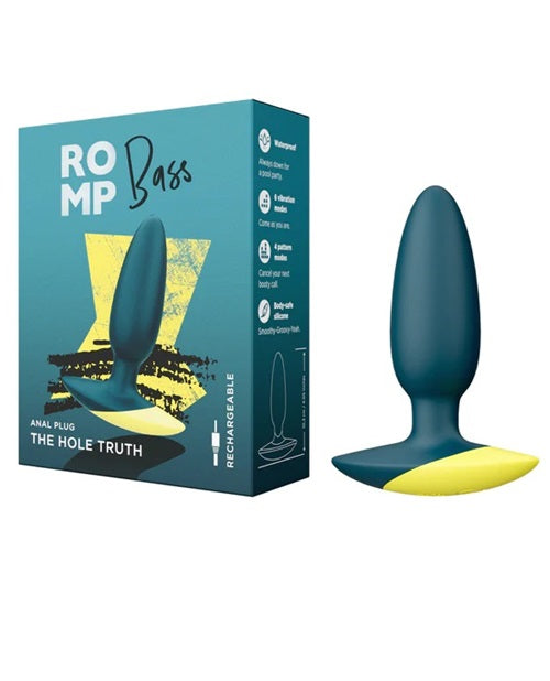 ROMP Bass Vibrating Anal Plug Dark Green