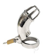 Rouge Stainless Steel Chastity Cock Cage with Padlock
