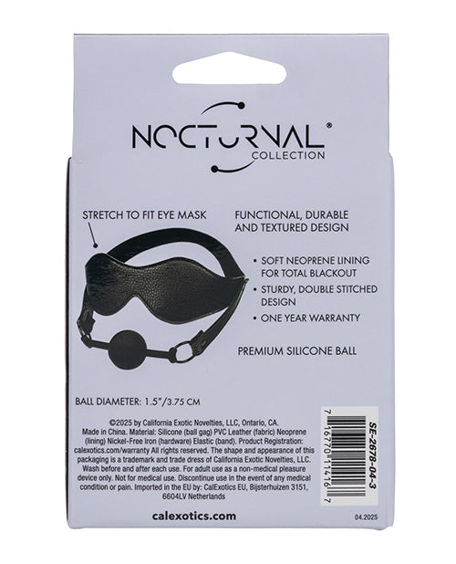 Nocturnal Collection Eye Mask & Breathable Ball Gag