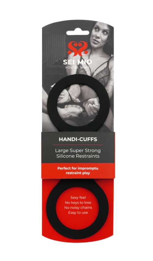 SEI MIO Handi-Cuffs Super Strong Silicone Restraint Cuffs
