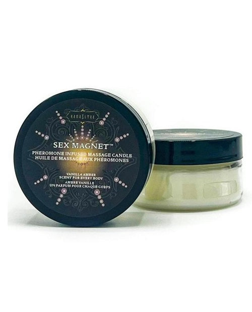 Kama Sutra Sex Magnet Pheromone Massage Candle 1.7oz - Vanilla Amber