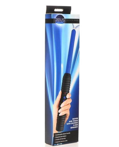 Zeus Electrosex Shock Rod E-Stim Zapping Wand - Blue/Black