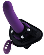 Vedo Strapped Rechargeable Vibrating Strap-On Deep Purple