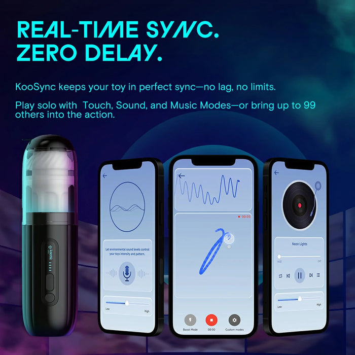 Kaotik Labs The Shockwave App Control Rechargeable Masturbator