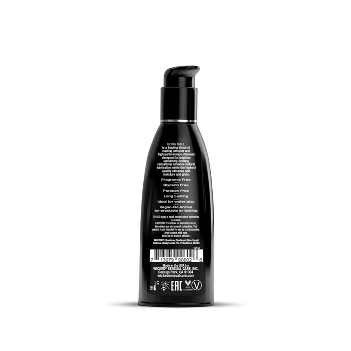 Wicked Ultra Chill Silicone Based Lubricant - 2 oz Fragrance Free