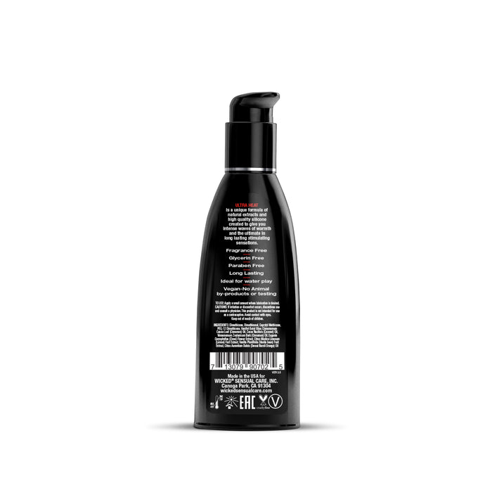 Wicked Ultra Heat Silicone Based Lubricant - 2 oz