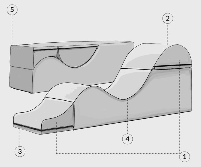 ARIA Convertible Chaise and Bench