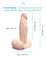 b-Vibe Slipskin 7" Girthy - 3 Color Options