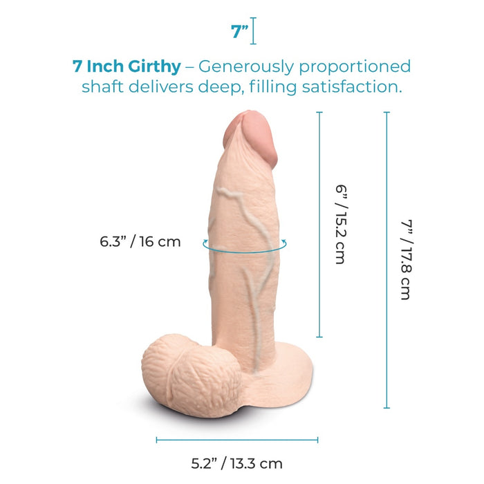 b-Vibe Slipskin 7" Girthy - 3 Color Options