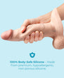 b-Vibe Slipskin 8" Girthy - 3 Color Options