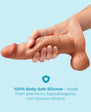 b-Vibe Slipskin 8" Girthy - 3 Color Options