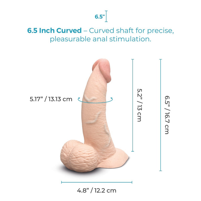 b-Vibe Slipskin 6.5" Curvy - 3 Color Options